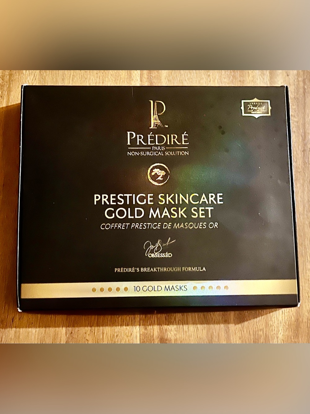 Prédiré Prestige Skincare Gold Mask Set - Gold